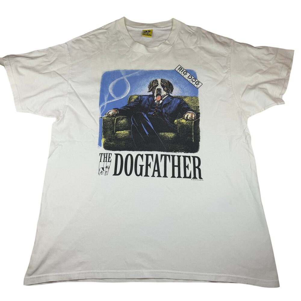 Big Dogs The Dogfather Graphic Tee XL 1995 Vintage